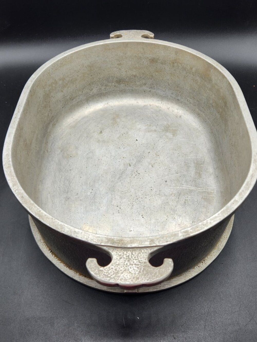 Vintage Guardian Service Ware Cast Aluminum 12.5"×10" Oval Dutch Roaster No Lid